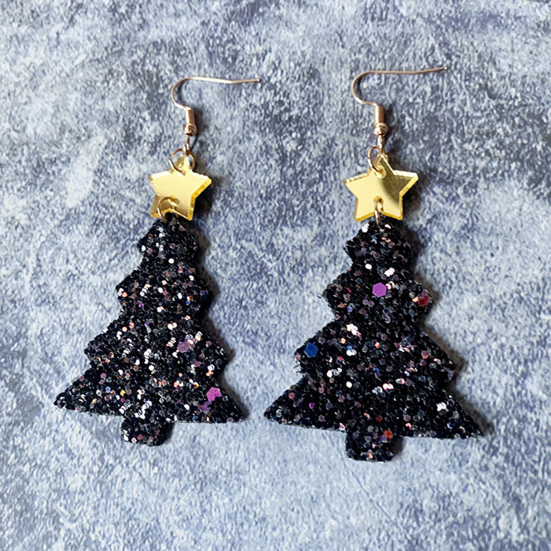 Leather Acrylic Earrings - product image 3