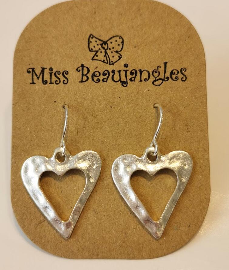 Vintage Heart Cross Earrings - product image 2