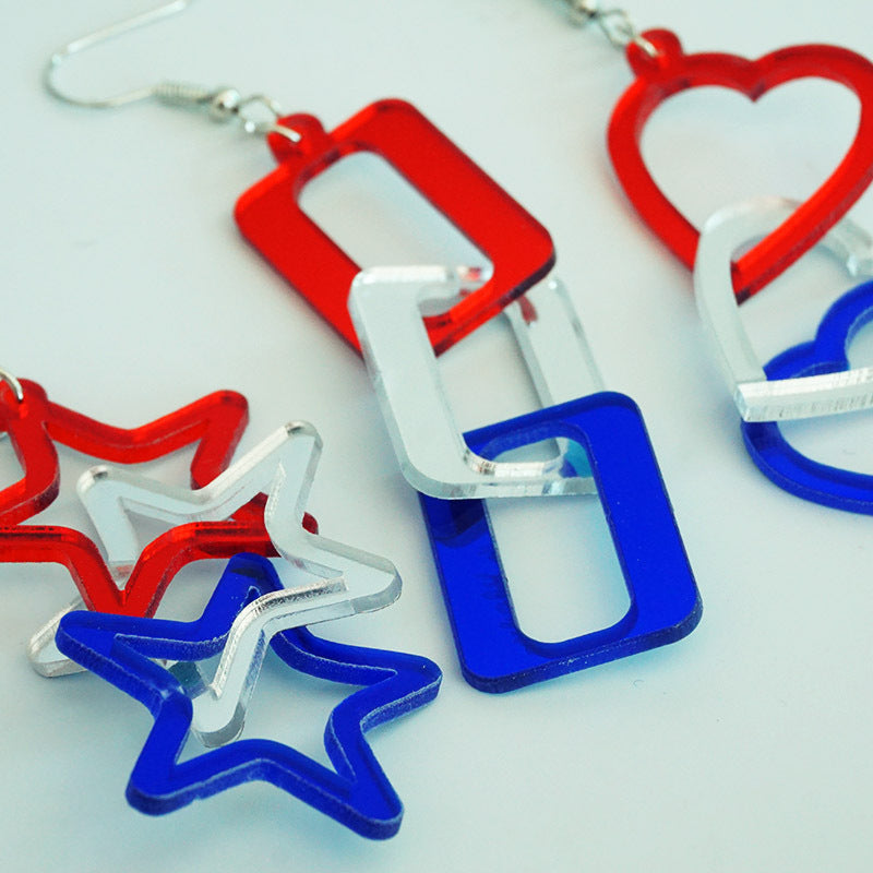 Heart Cross Earrings