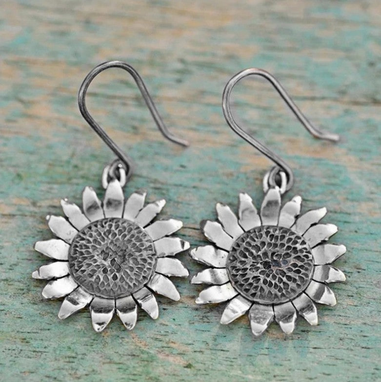 Vintage Floral Cross Earrings - product image 2