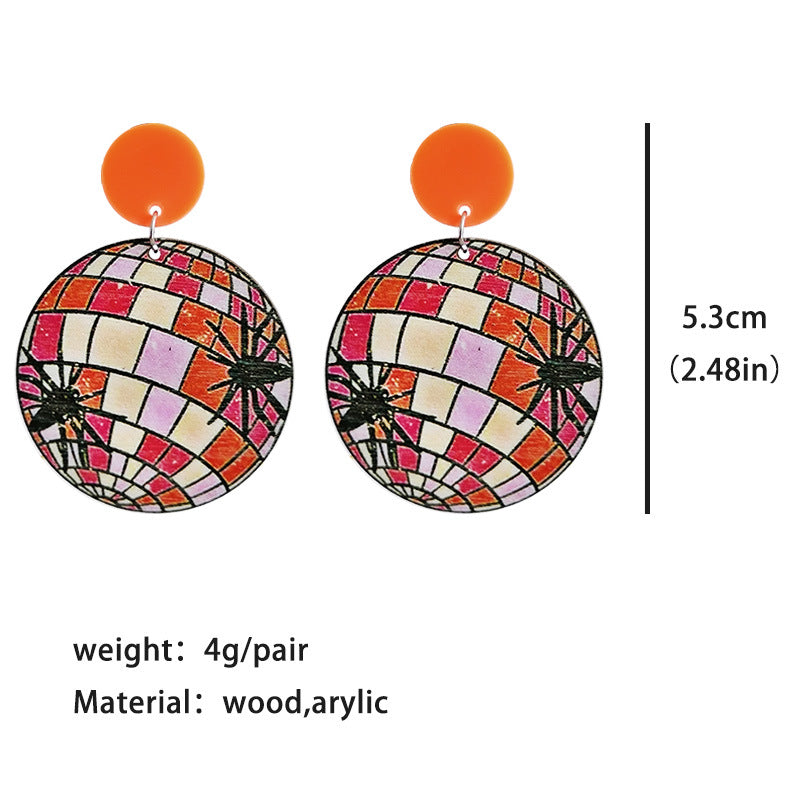 Vintage Floral Wood Earrings - product image 4
