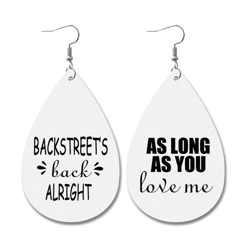 Vintage Cross Leather Earrings - product image 9