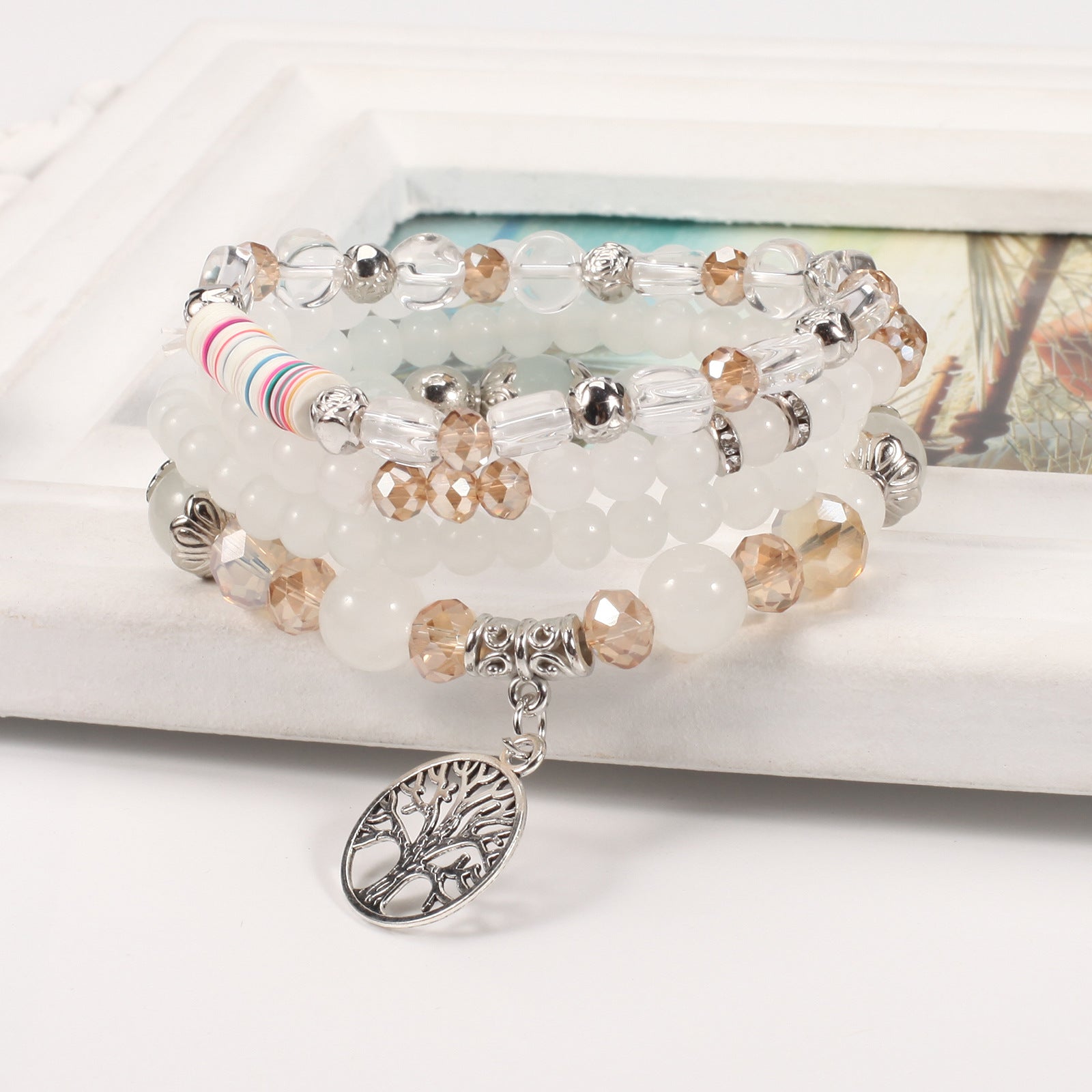 Boho Beaded Crystal Jewelry Set - product image 3