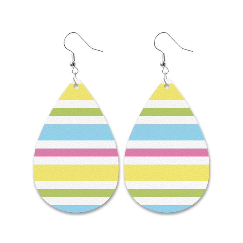 Easter Bunny Fur Earrings Leopard Print Black and White Checkered Car Carrot - product image 12