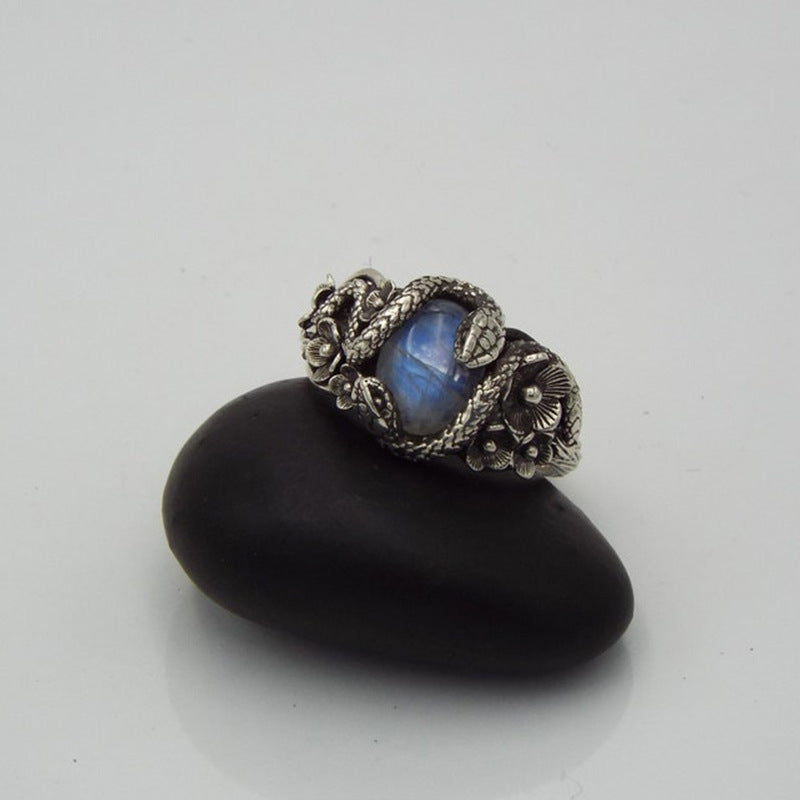 Vintage Floral Moon Ring - product image 2