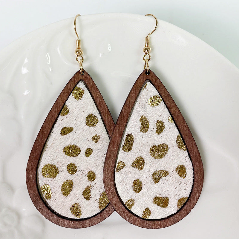 Boho Horse Leather Earrings - product image 4