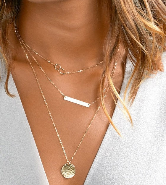 Products Fashion Personality Rectangular Multi-layer Lasso Y Necklace Layered