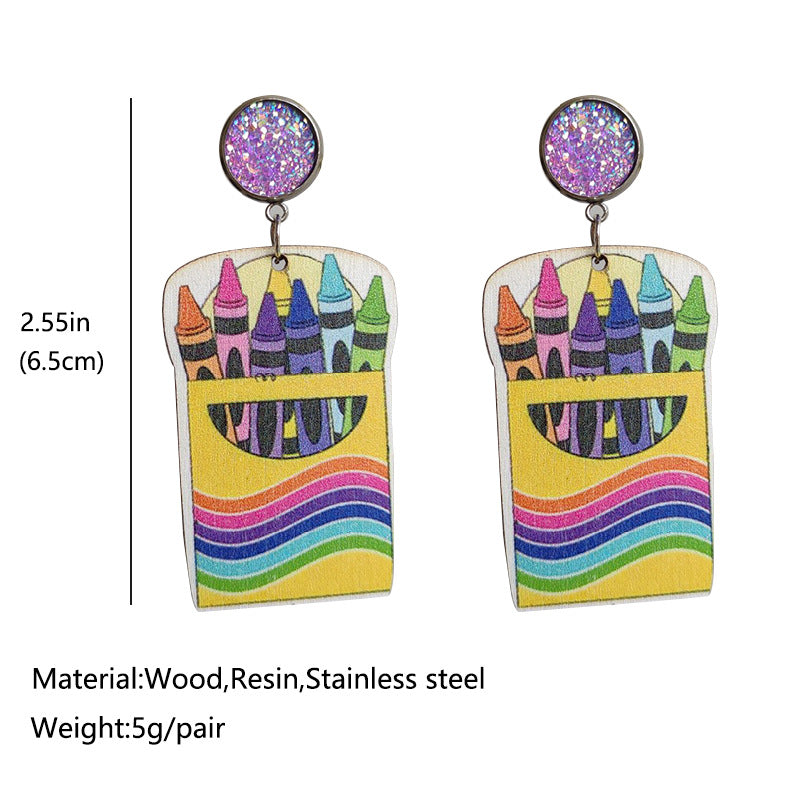 Wood Earrings - product image 4