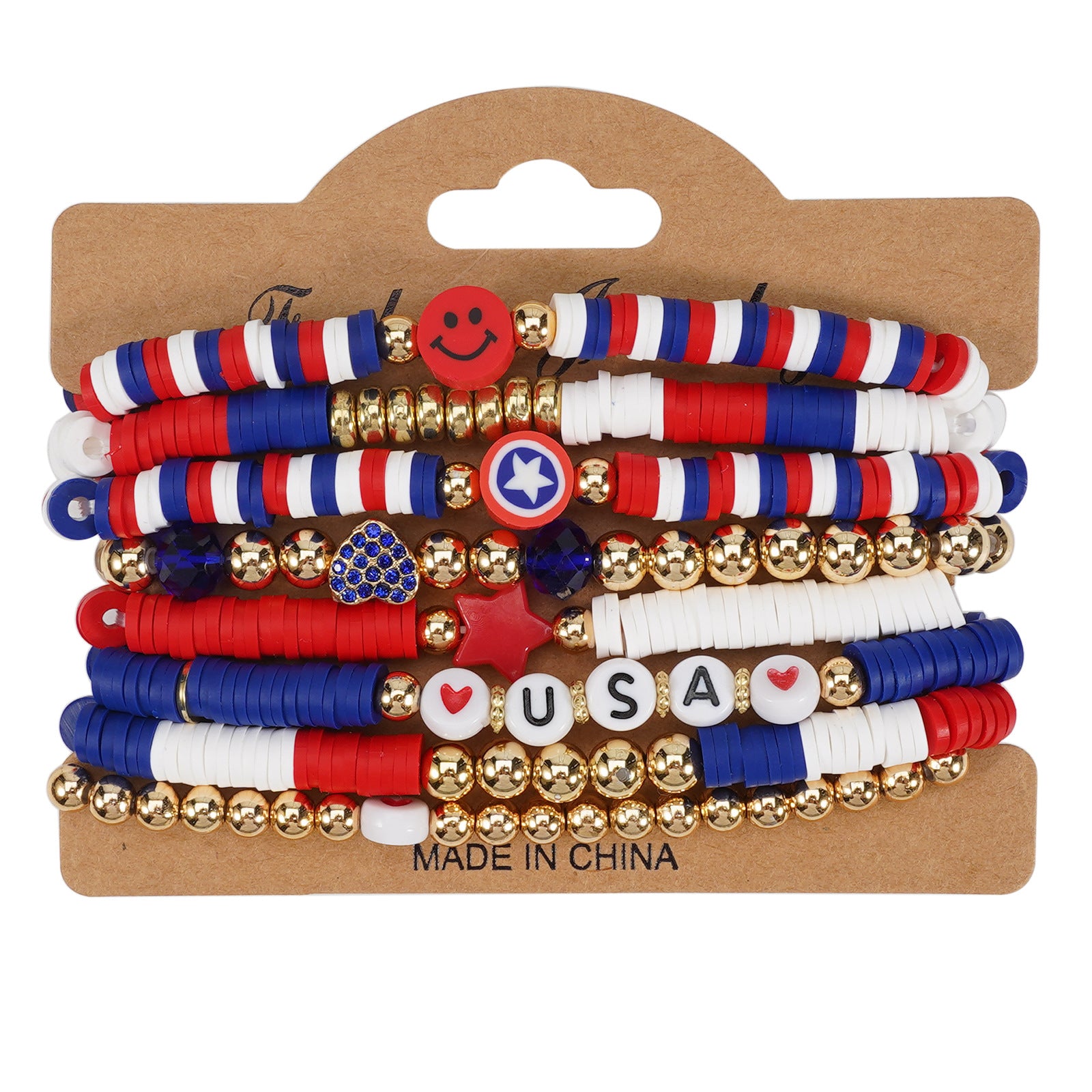 Cross Flag Beaded Bracelet - product image 1