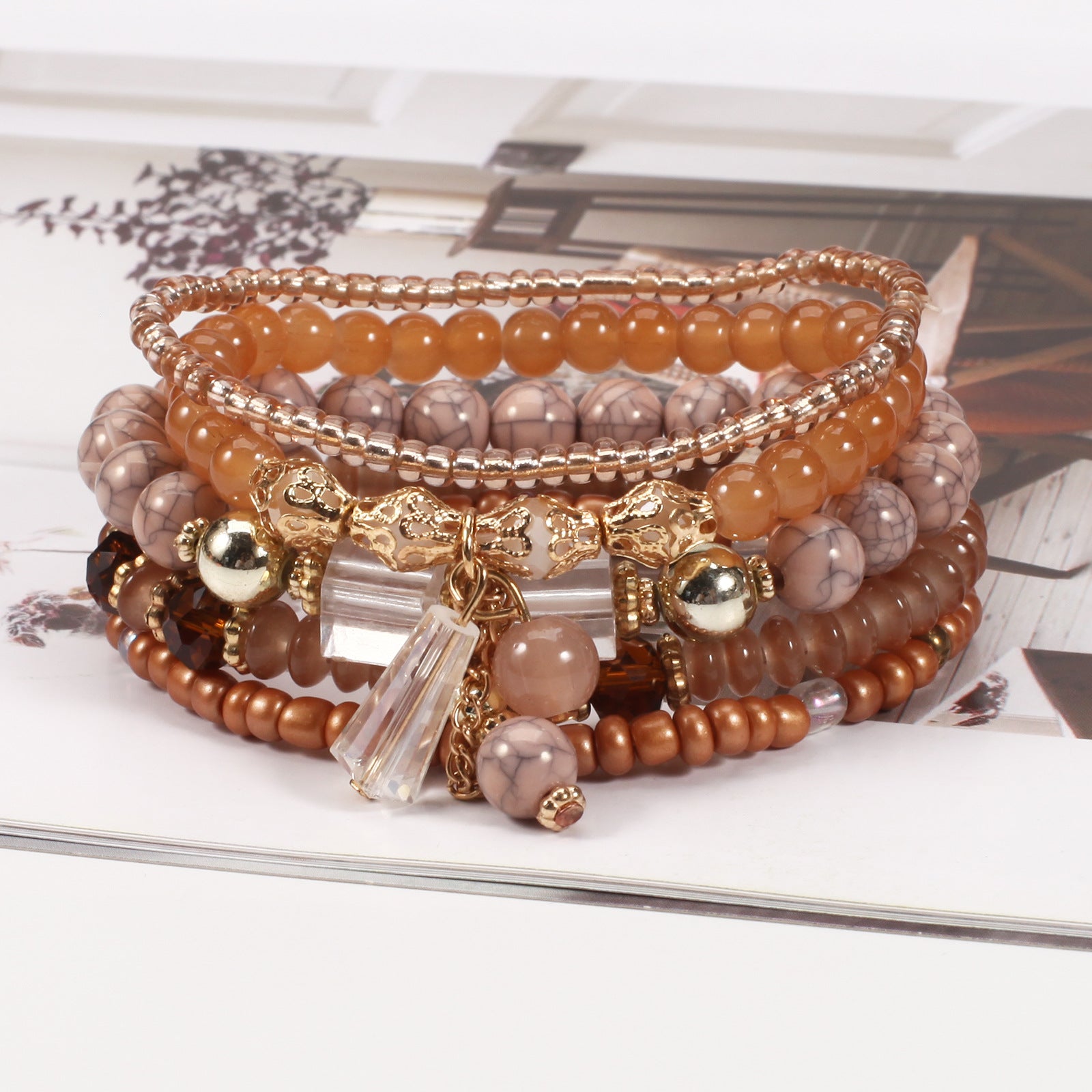 Boho Cross Crystal Necklace - product image 19