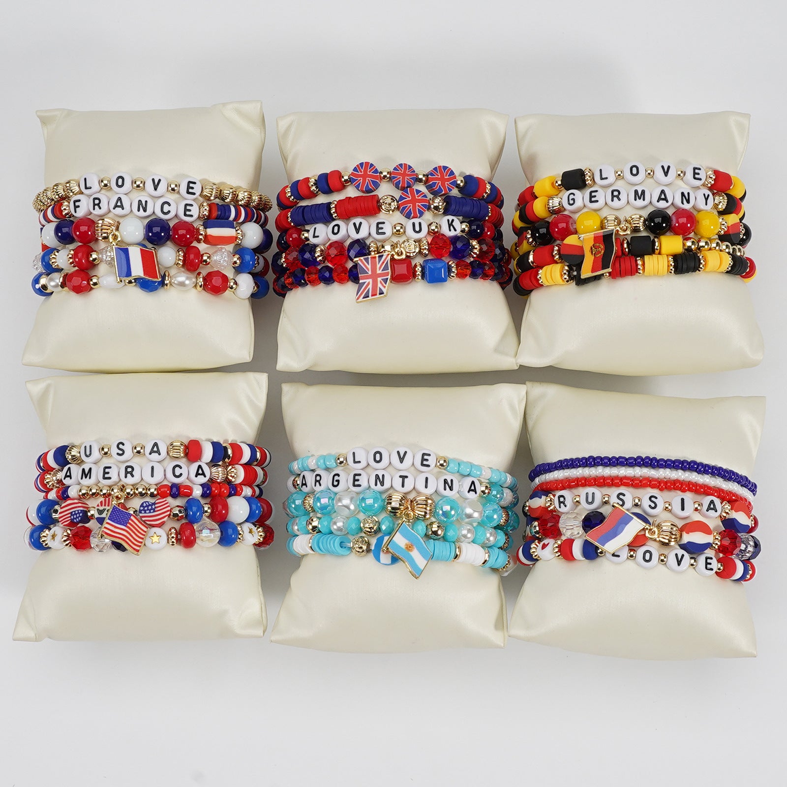 Flag Beaded Bracelet for Women - product image 2