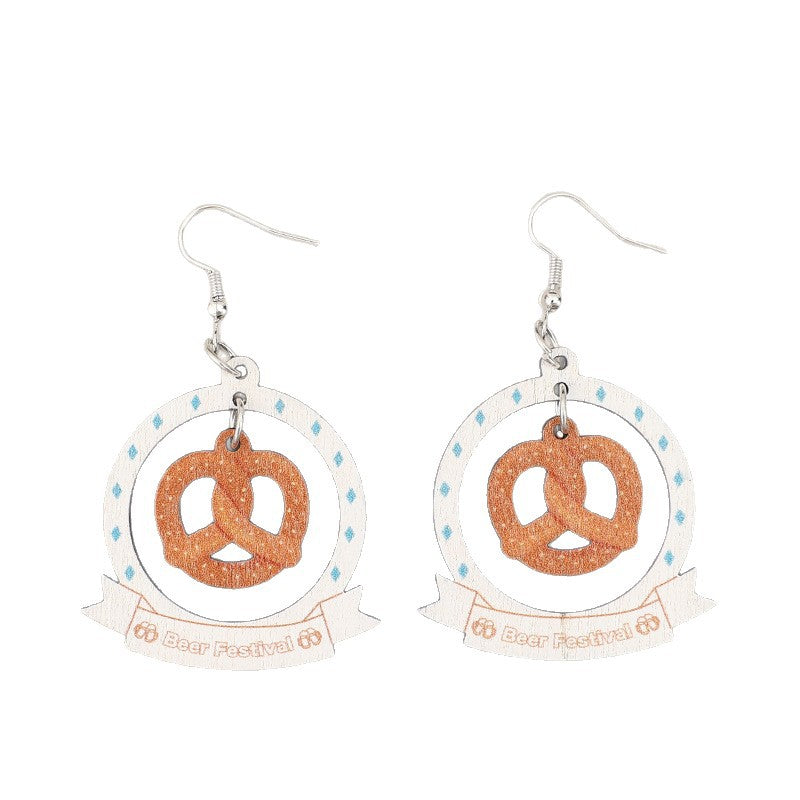 Geometric Wood Earrings - product image 5