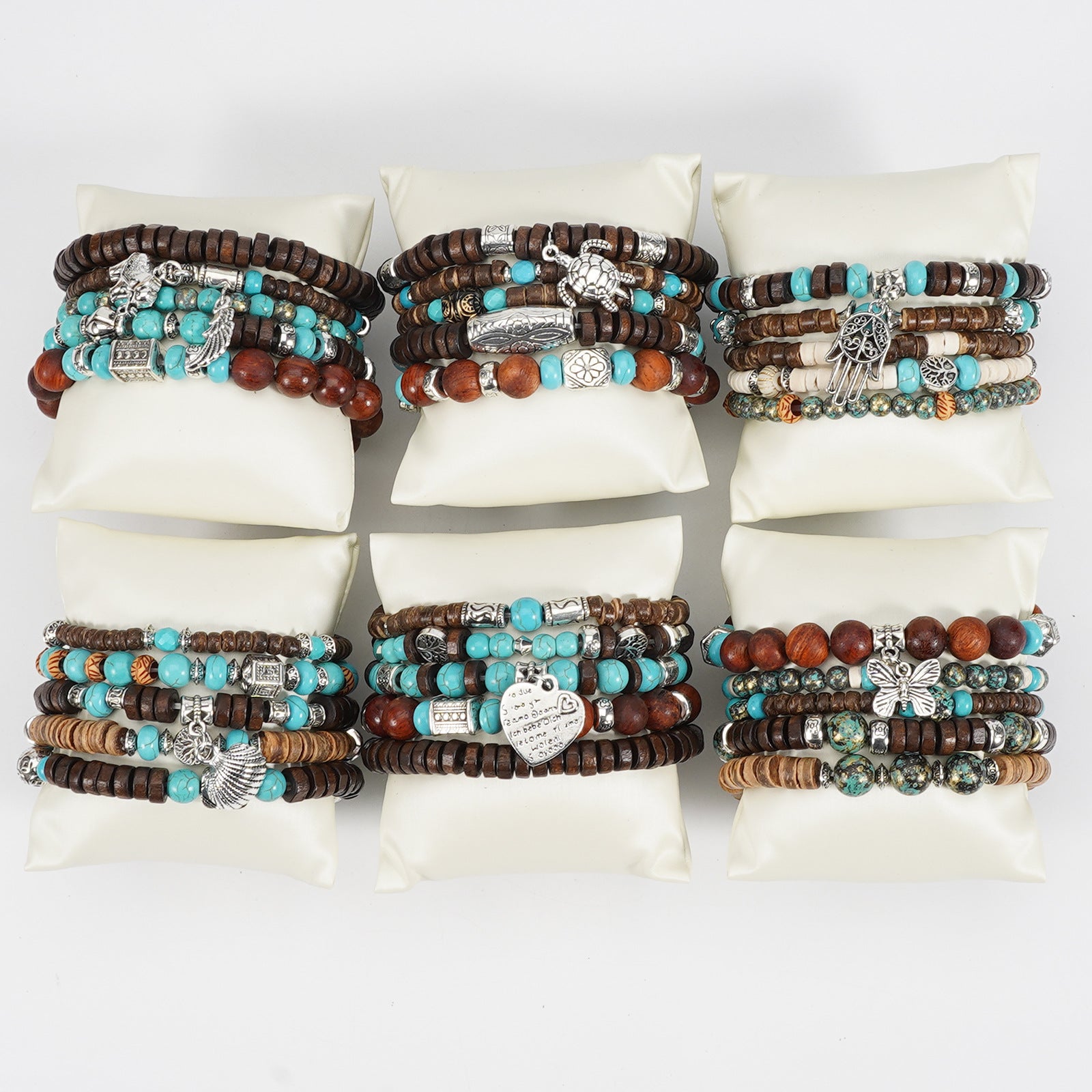 Heart Cross Wood Bracelet - product image 12