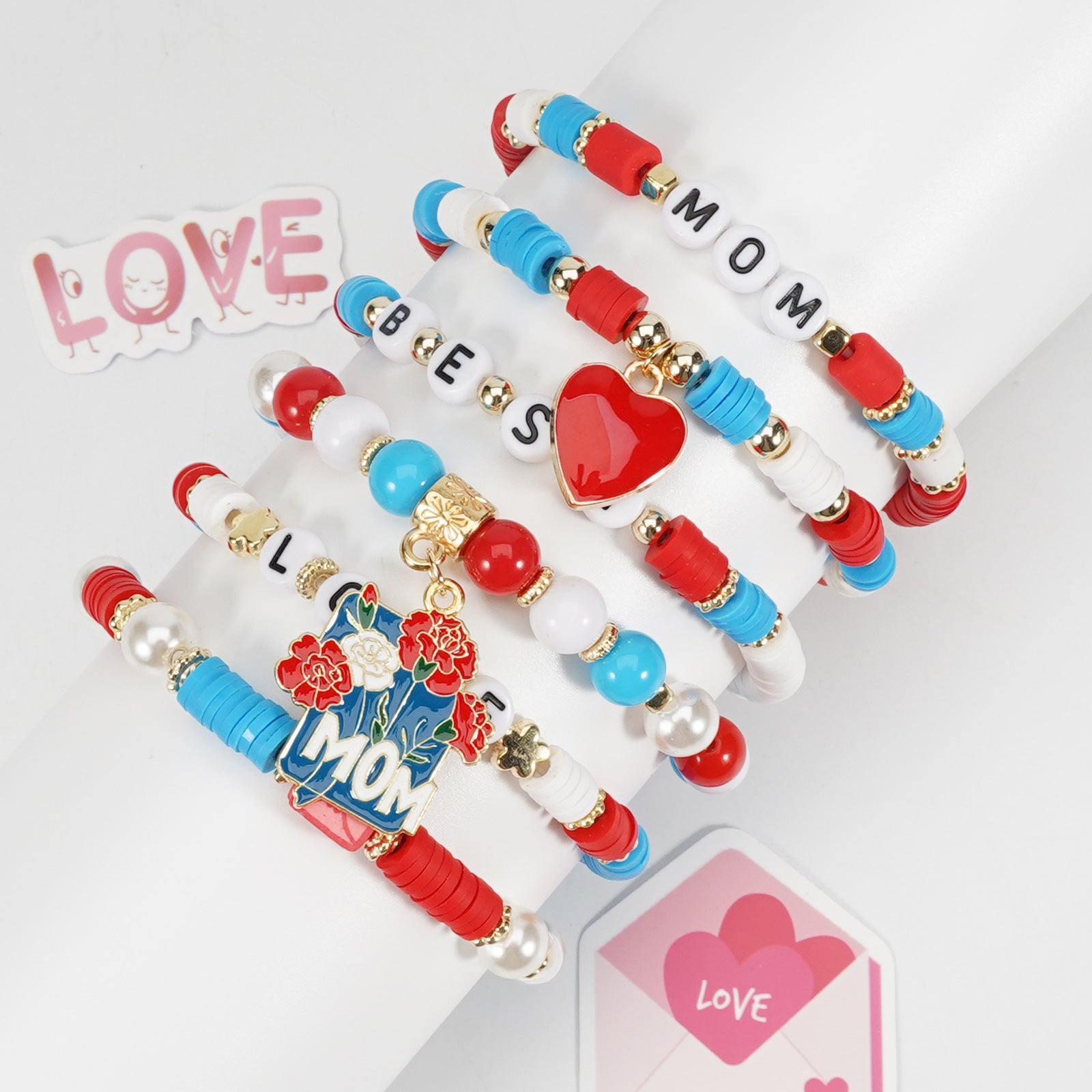 Floral Heart Beaded Bracelet - product image 27