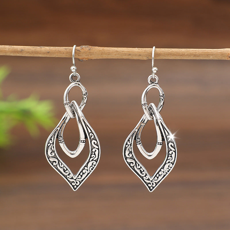 Geometric Cross Earrings - product image 4