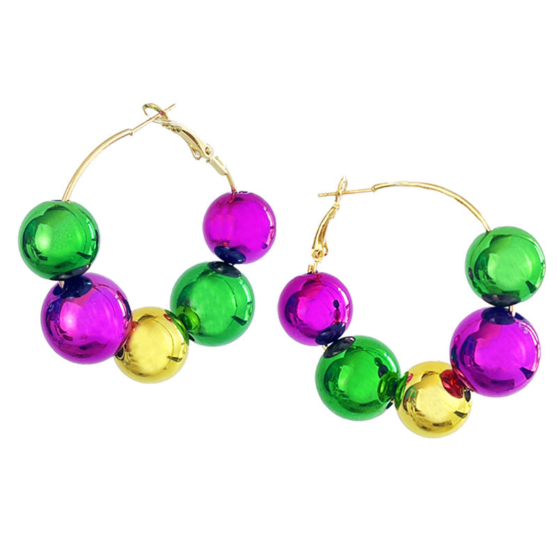 Feather Cross Beaded Earrings - product image 4