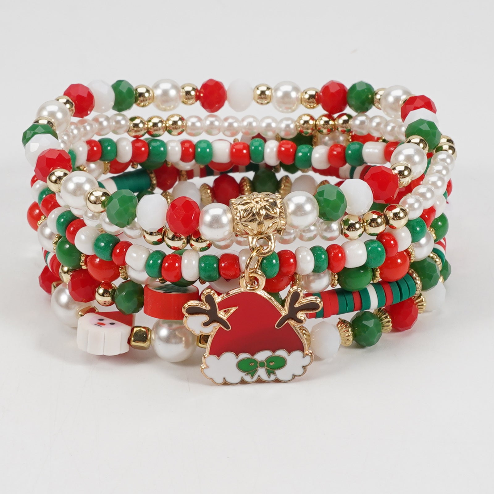 Christmas Bracelet Set Holiday Accessories Snowman Santa Claus Reindeer - product image 16