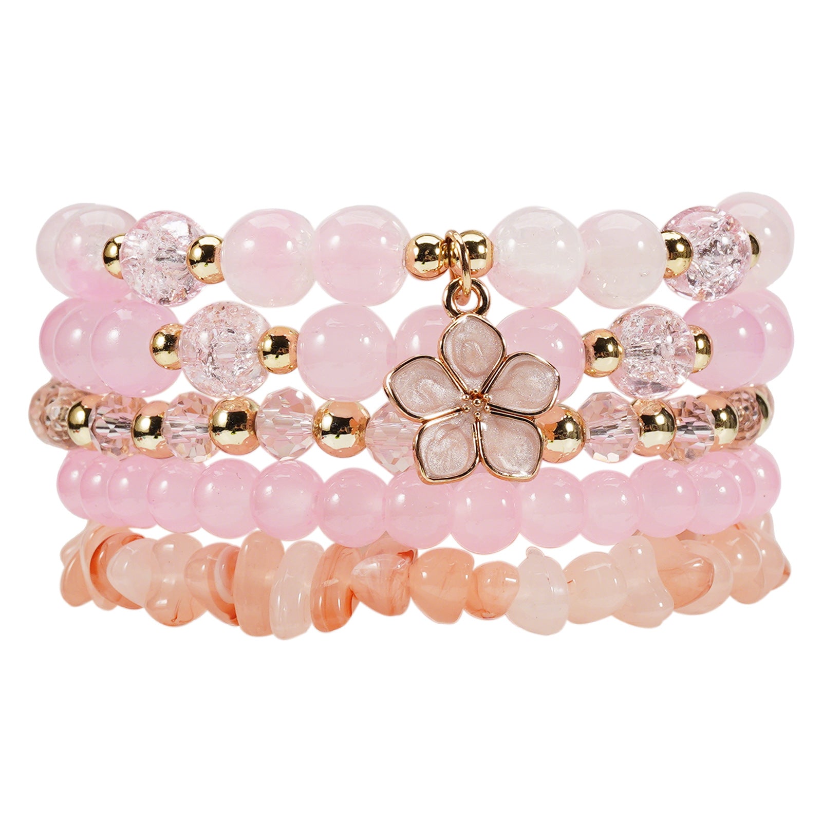 Boho Floral Cross Beaded Crystal Necklace - product image 9