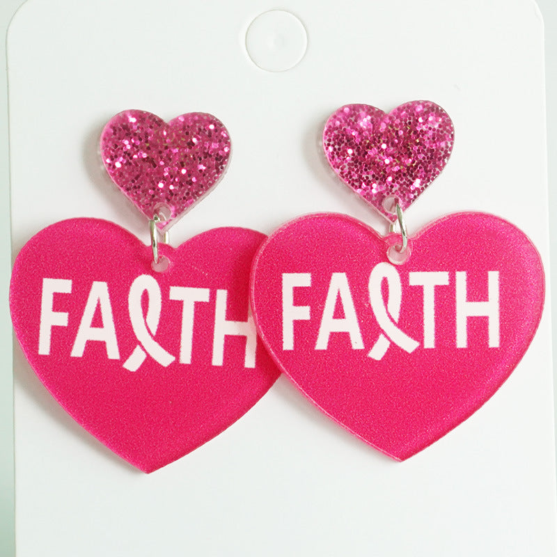 Cross Acrylic Earrings for Women - product image 7