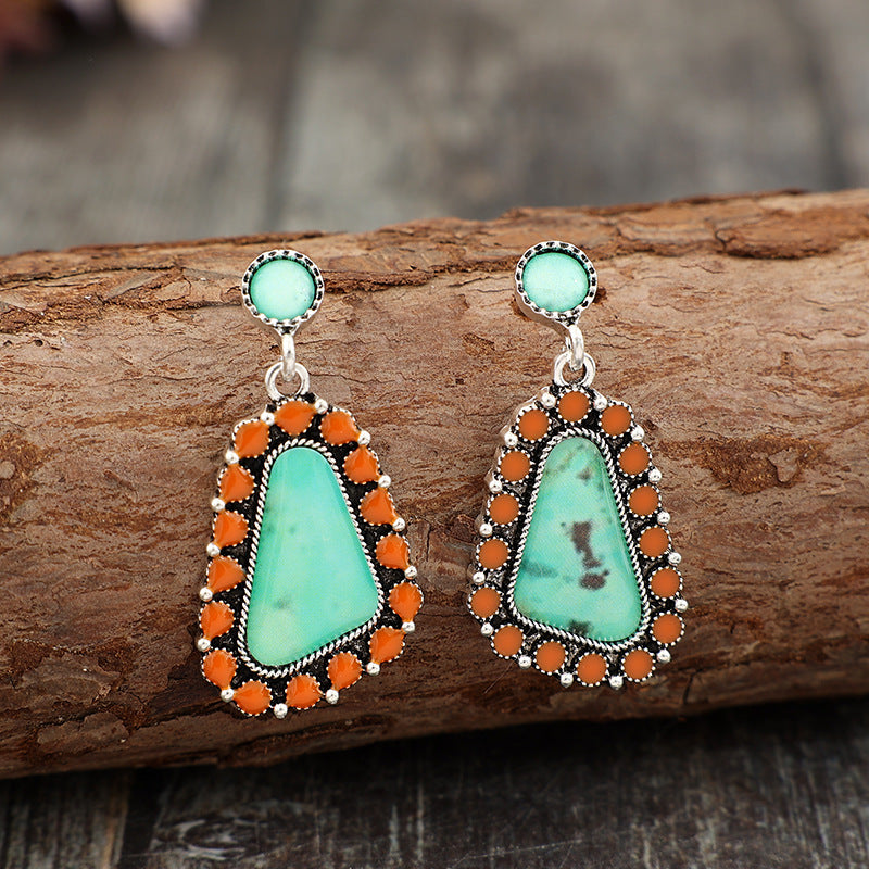 Boho Geometric Resin Earrings - product image 4