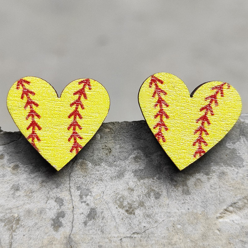 Heart Wood Earrings - product image 2