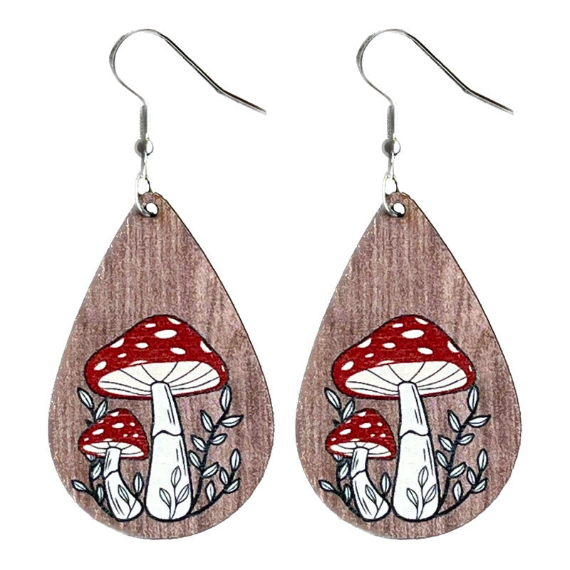 Boho Cross Wood Earrings - product image 5