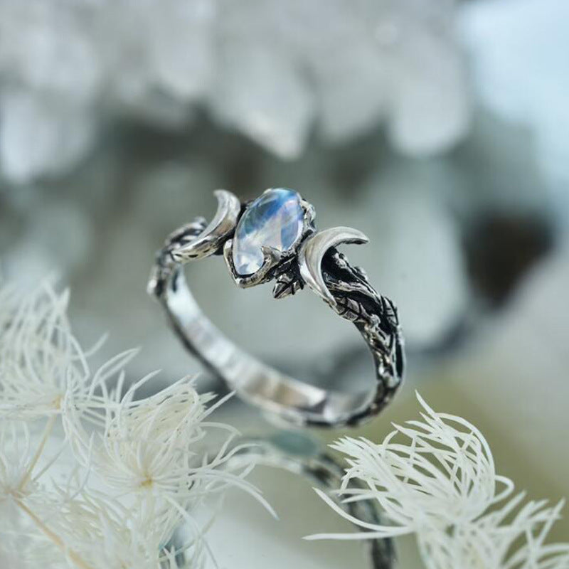 Boho Vintage Moon Ring for Women - product image 7