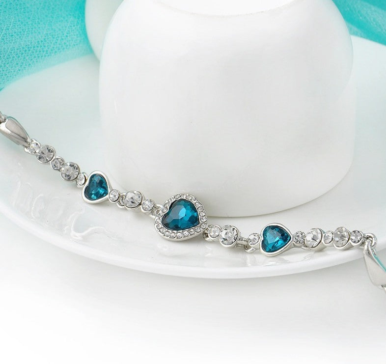 Heart Cross Crystal Bracelet - product image 10