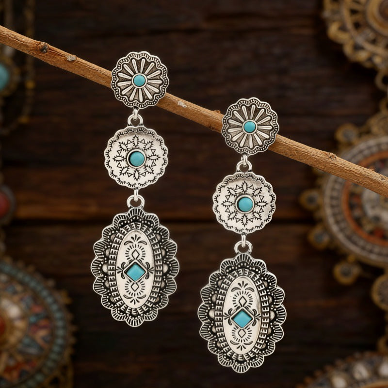 Western Vintage Cross Earrings - product image 3