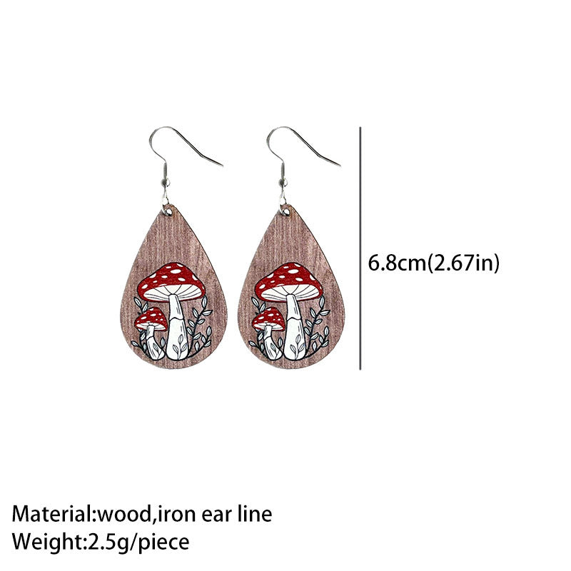 Boho Cross Wood Earrings - product image 8