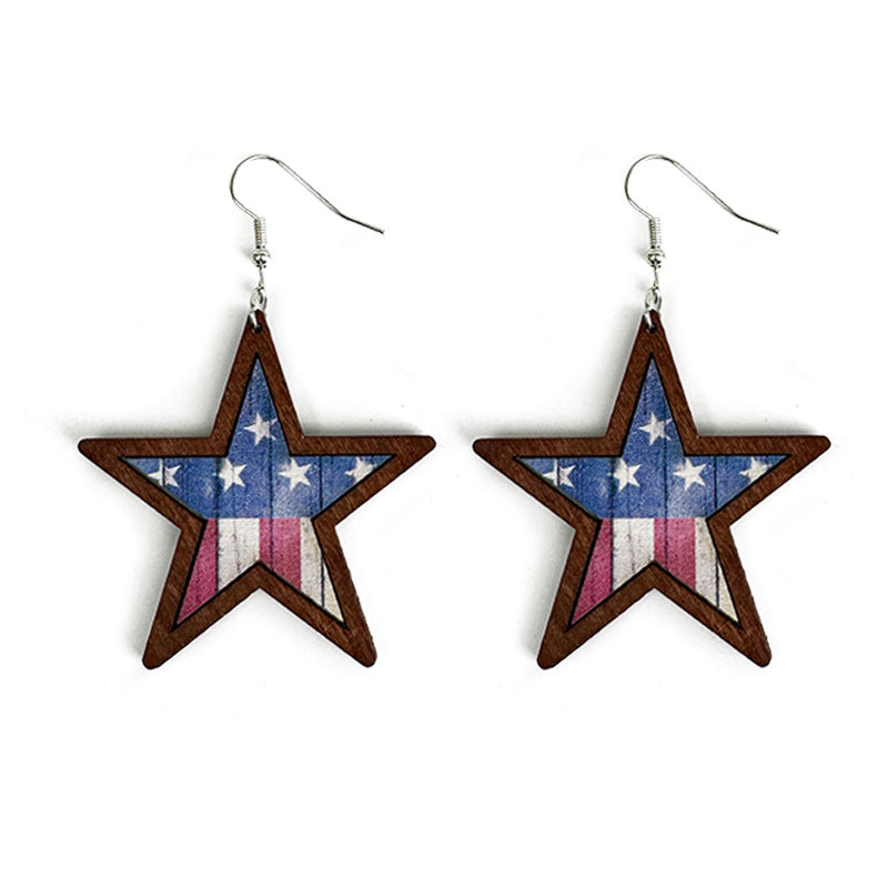 Western Cross Leather Earrings - product image 6