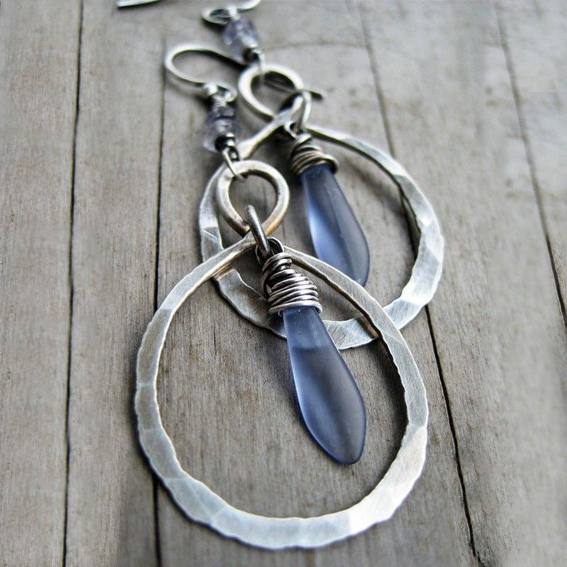 Vintage Moon Cross Earrings - product image 3
