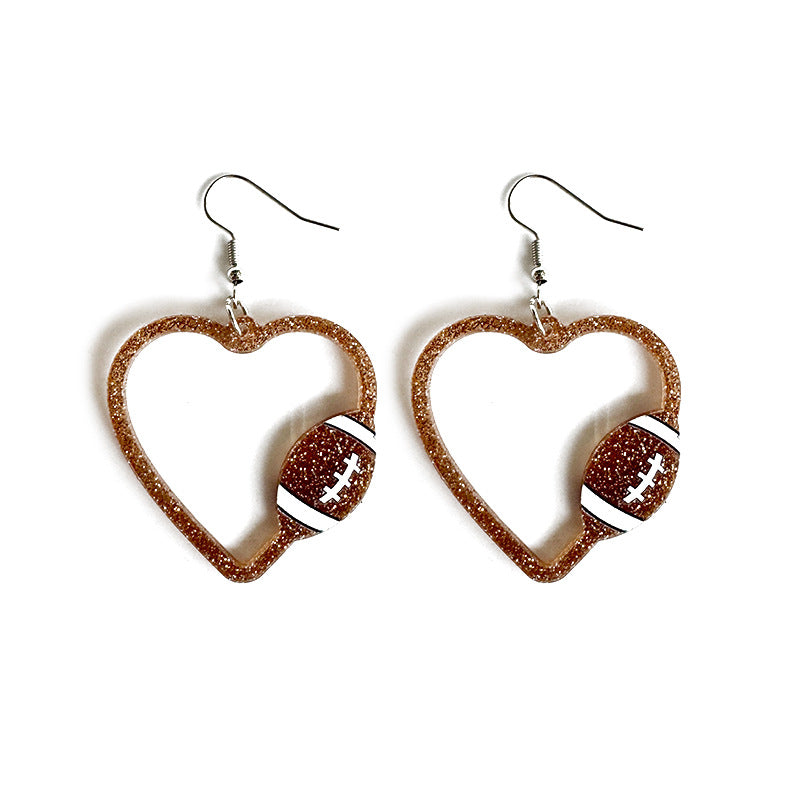 Heart Cross Acrylic Earrings - product image 5