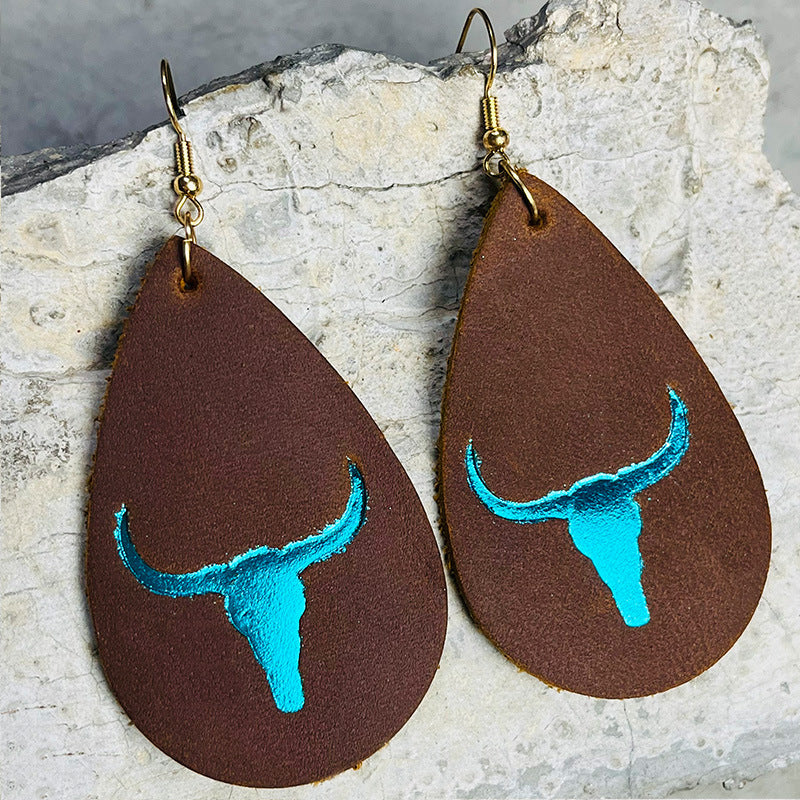 Statement Feather Cross Earrings - product image 20