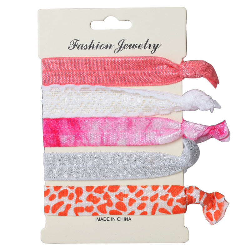 Korean Hair Ties Colorful Elastic Hairband Dual-purpose Wristband of Popular - product image 19