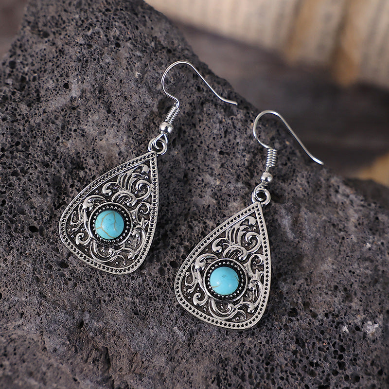 Turquoise Cross Earrings - product image 2