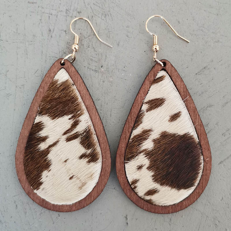 Boho Horse Leather Earrings - product image 13