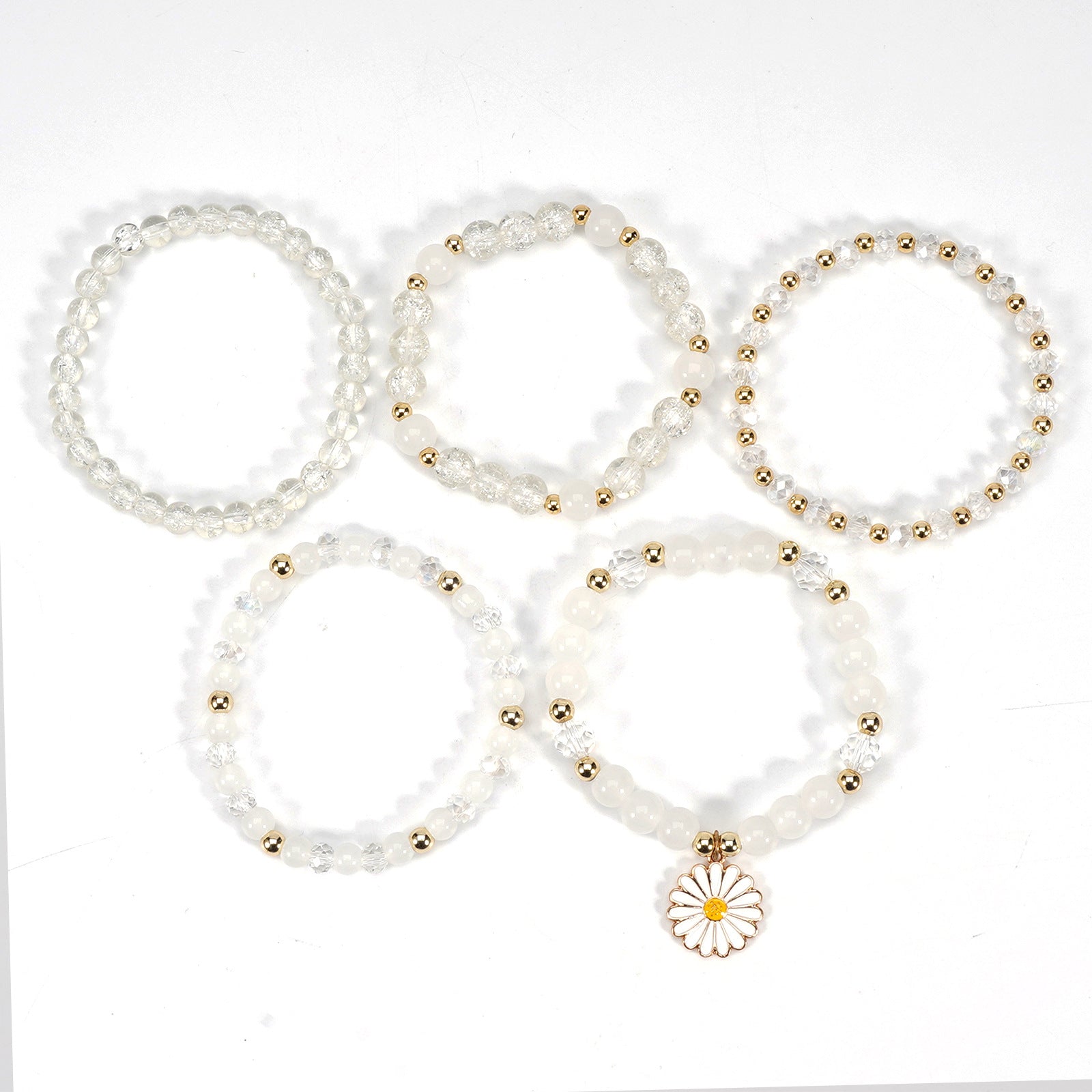 Boho Floral Cross Beaded Crystal Necklace - product image 14
