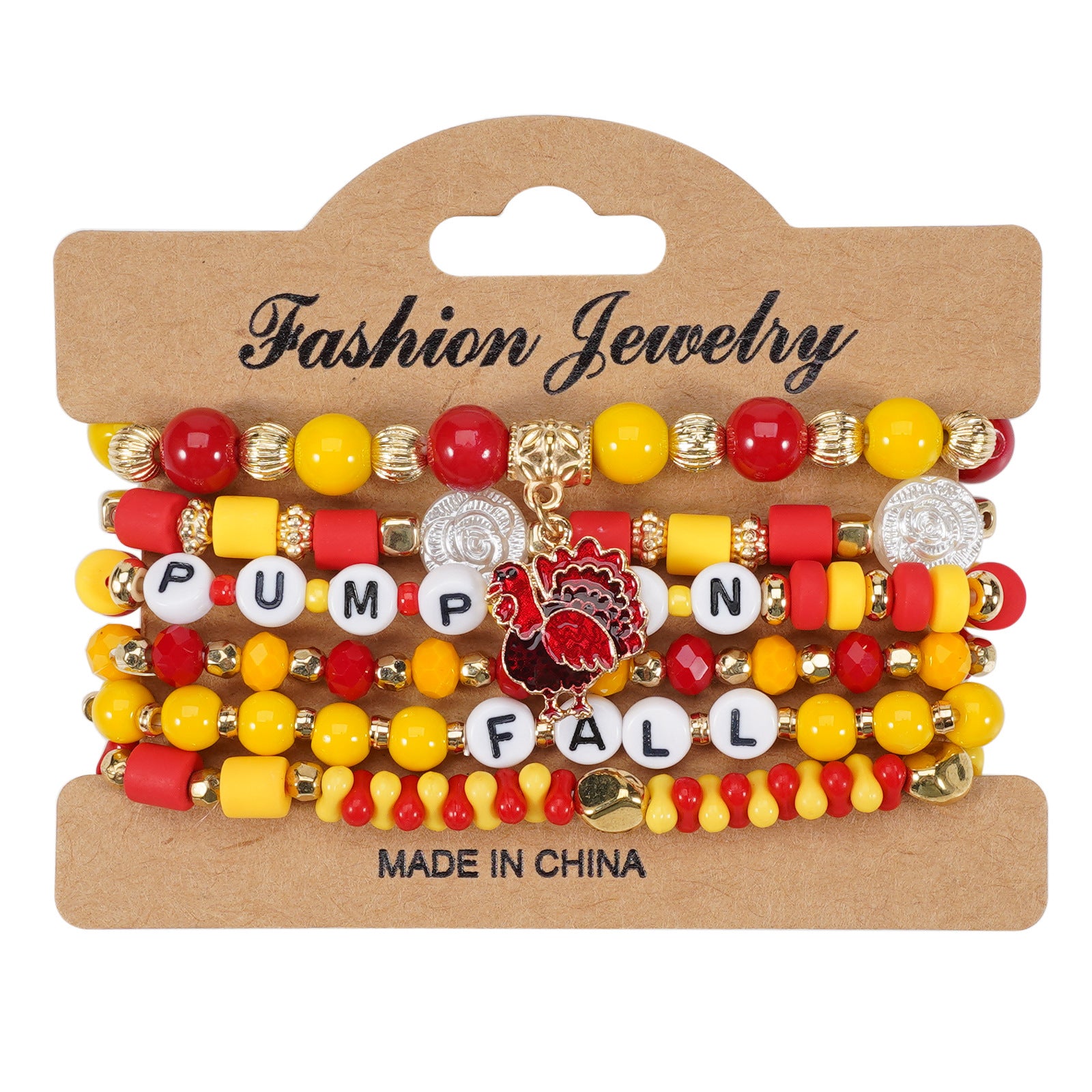 Thanksgiving Bracelet Autumn Maple Leaf Turkey Pumpkin Cartoon Cute Party - product image 6
