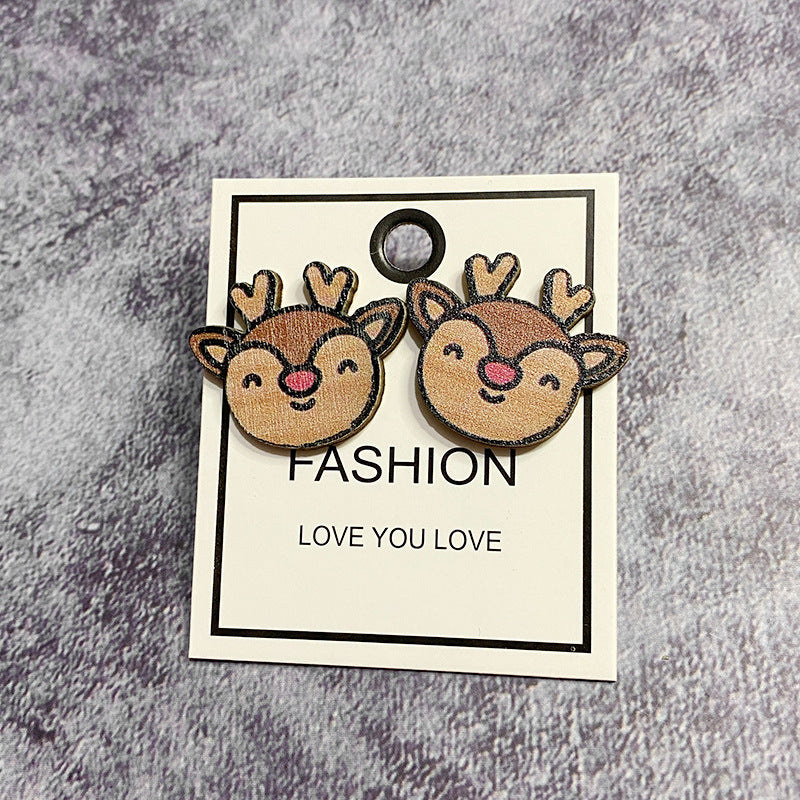 Statement Cross Wood Earrings - product image 3