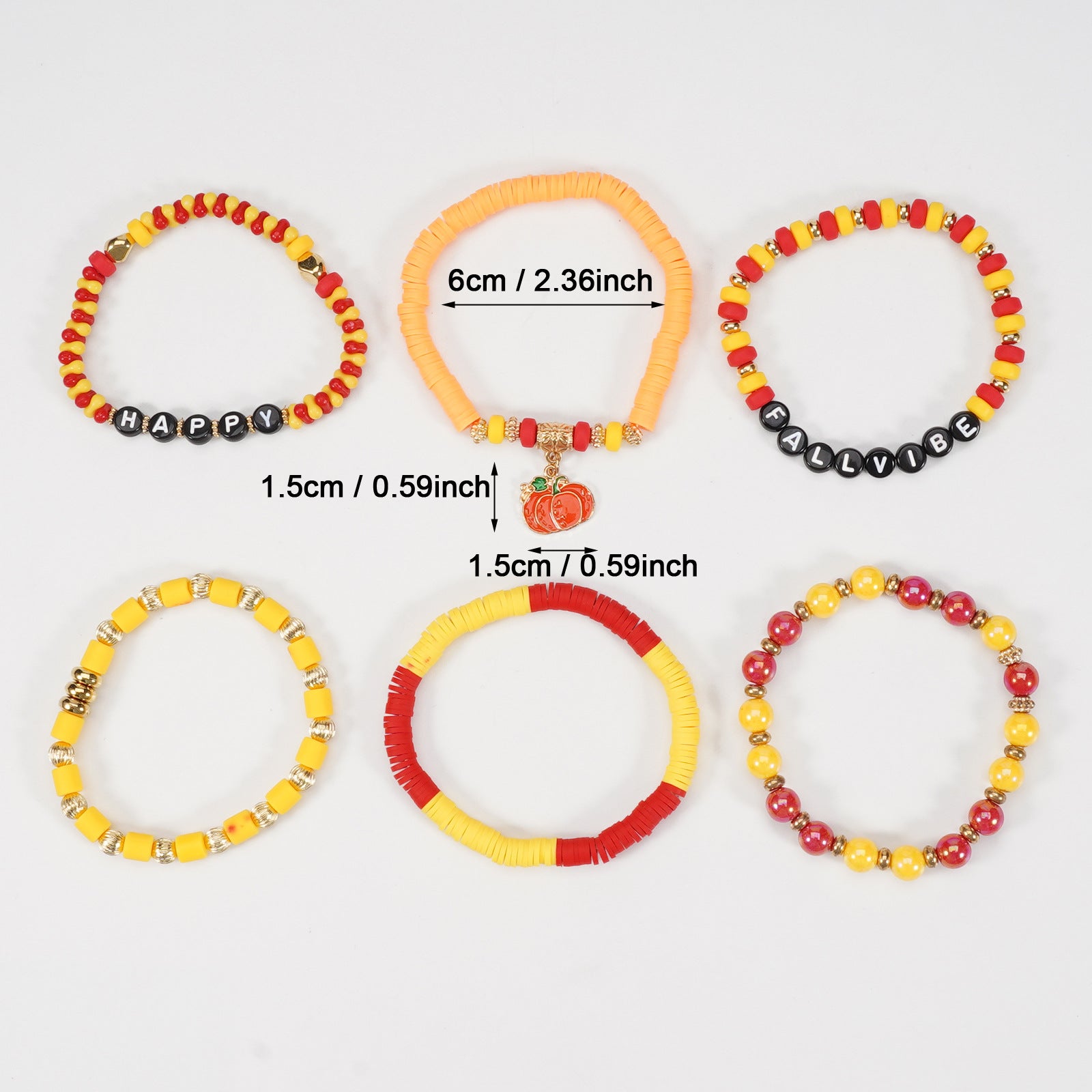 Thanksgiving Bracelet Autumn Maple Leaf Turkey Pumpkin Cartoon Cute Party - product image 18