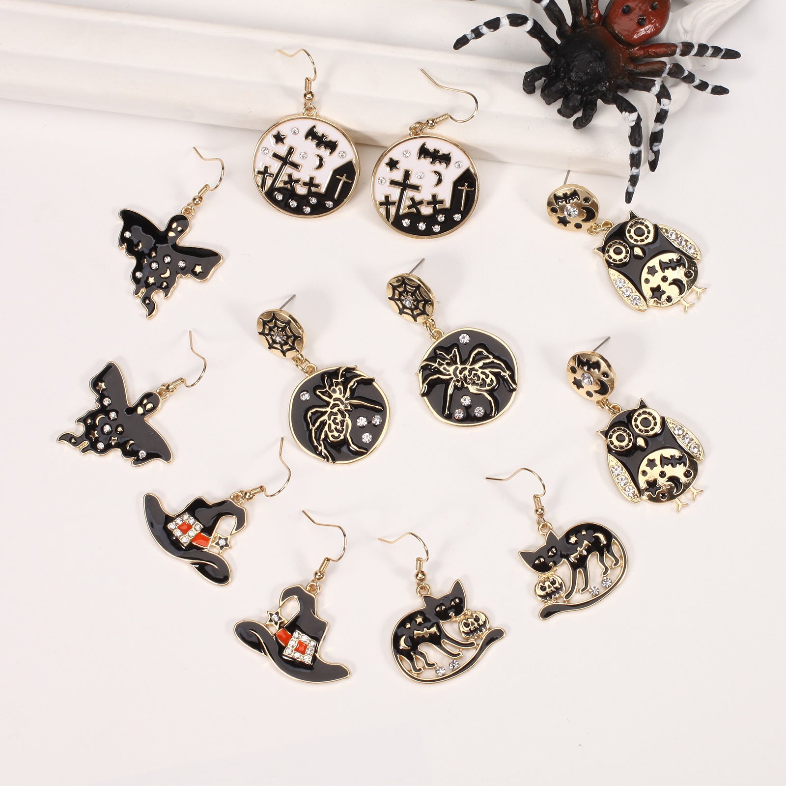 Halloween Accessories: House - Hat - Ghost - Kitten - Bat - Spider Web