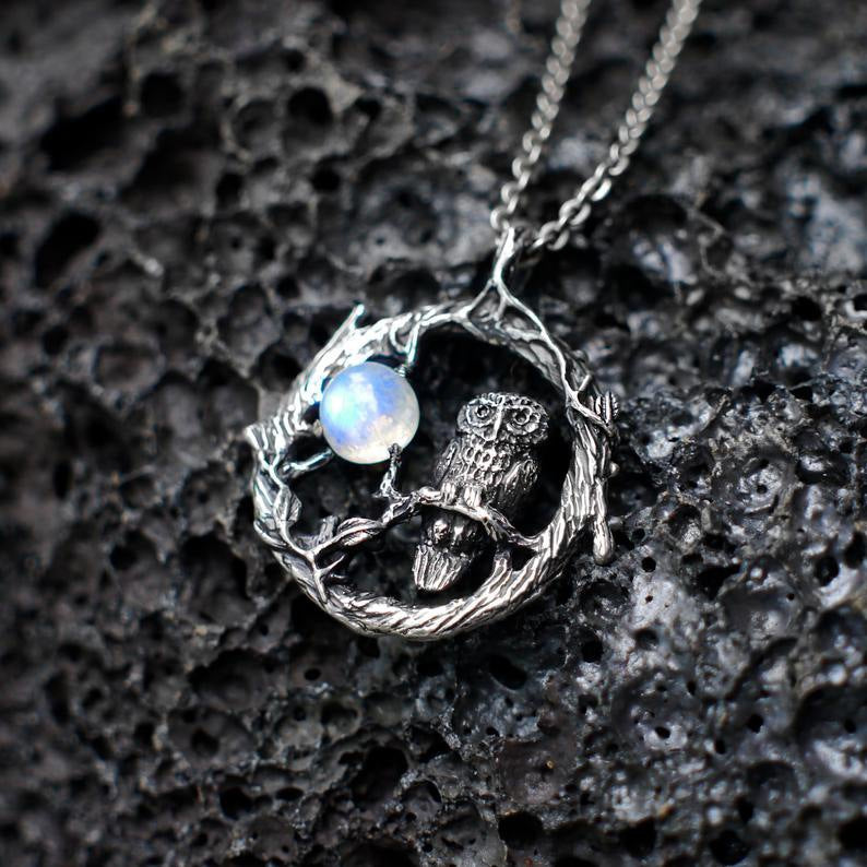 Moon Cross Necklace