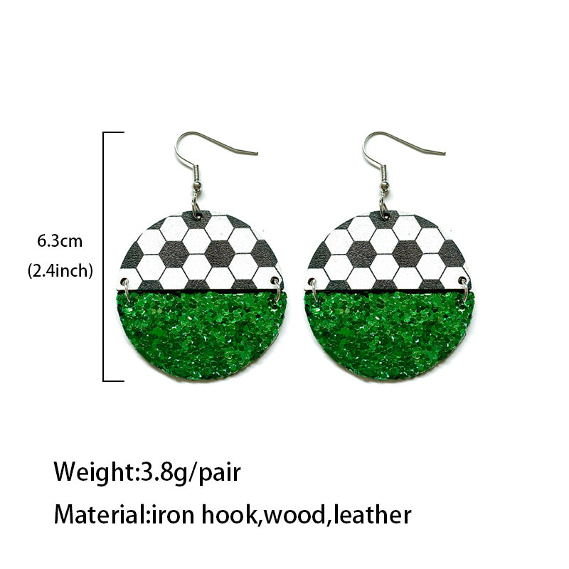 Cross Wood Acrylic Earrings - product image 4