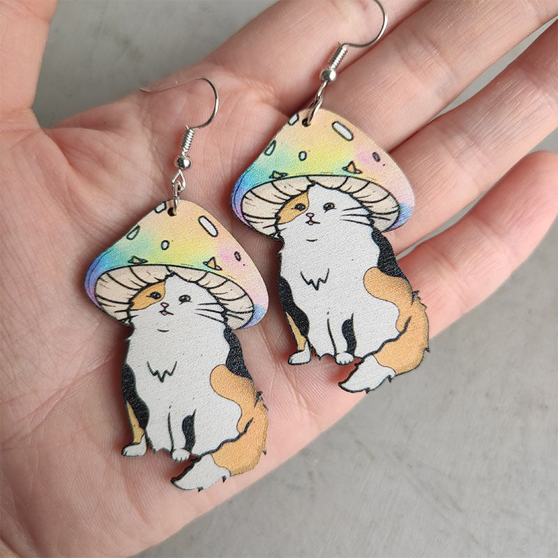 Moon Cross Earrings for Women