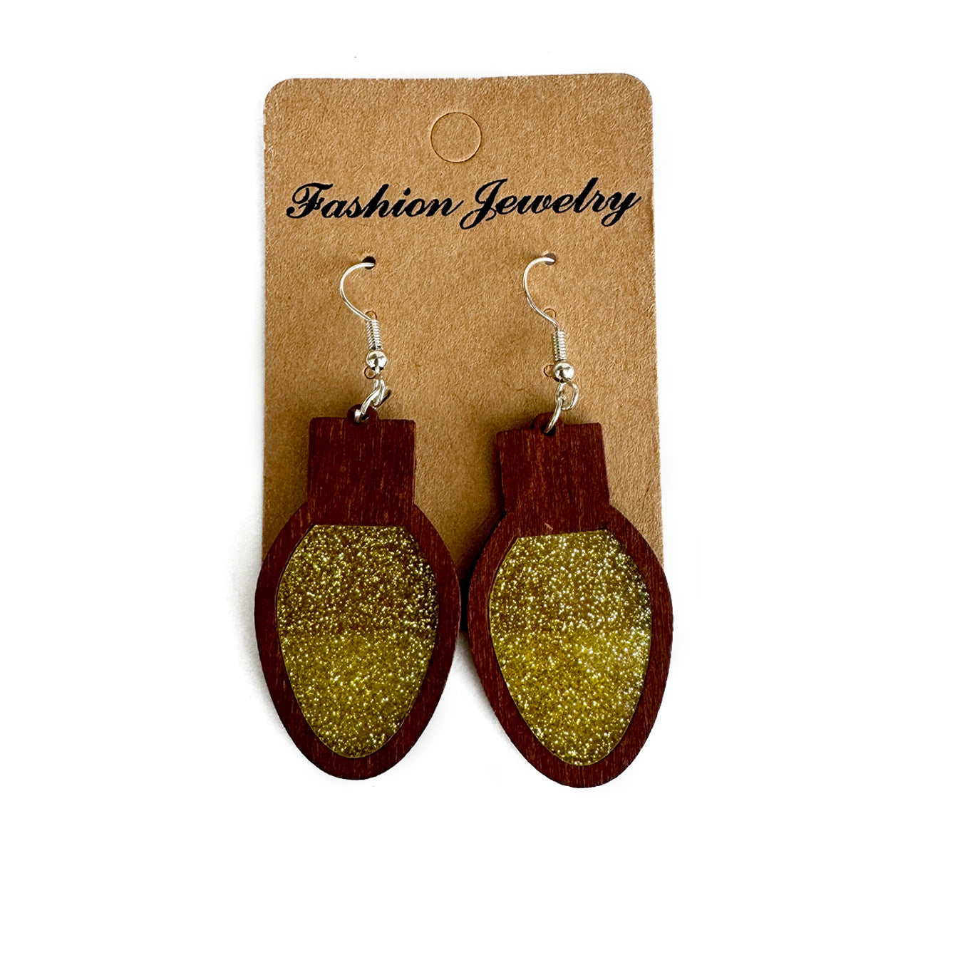 Cross Wood Acrylic Earrings - product image 8