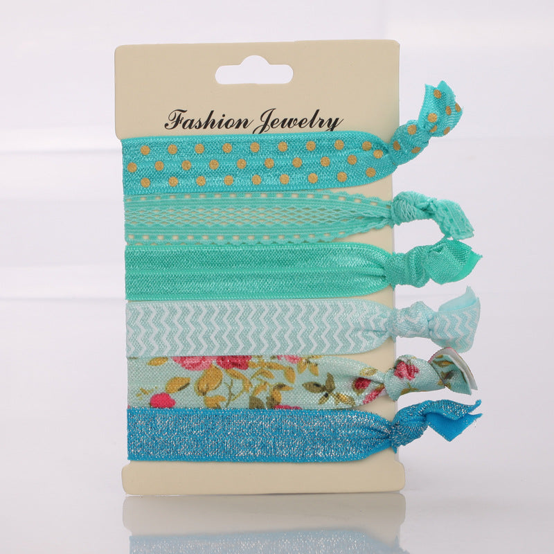 Korean Hair Ties Colorful Elastic Hairband Dual-purpose Wristband of Popular - product image 7