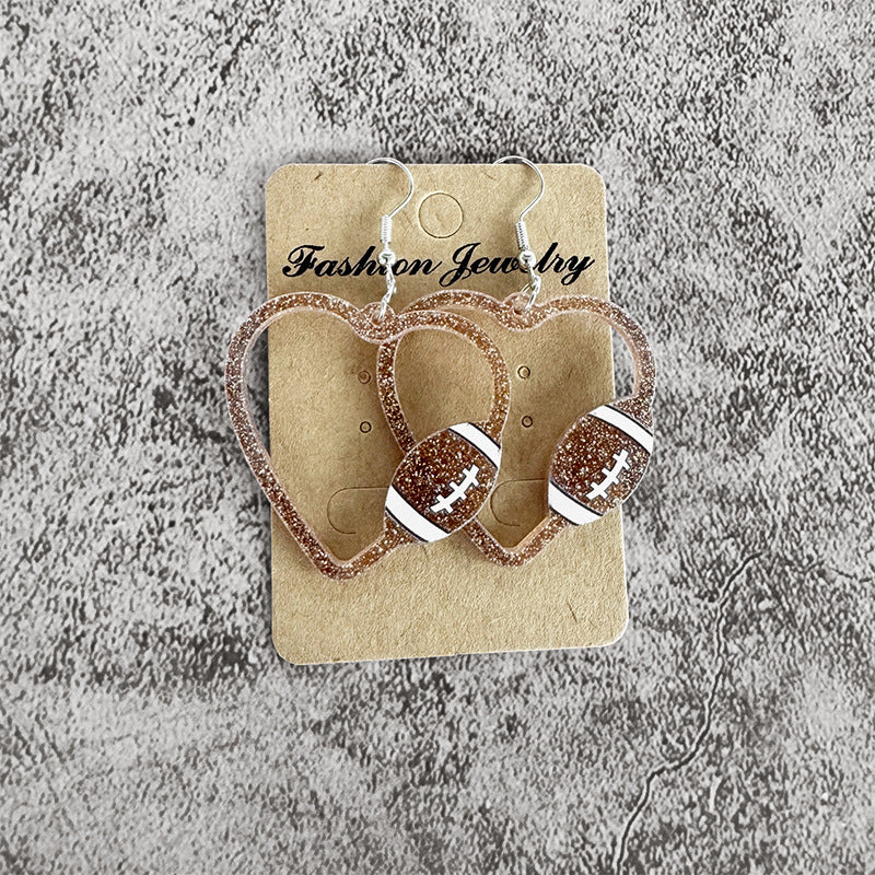 Heart Cross Acrylic Earrings - product image 6