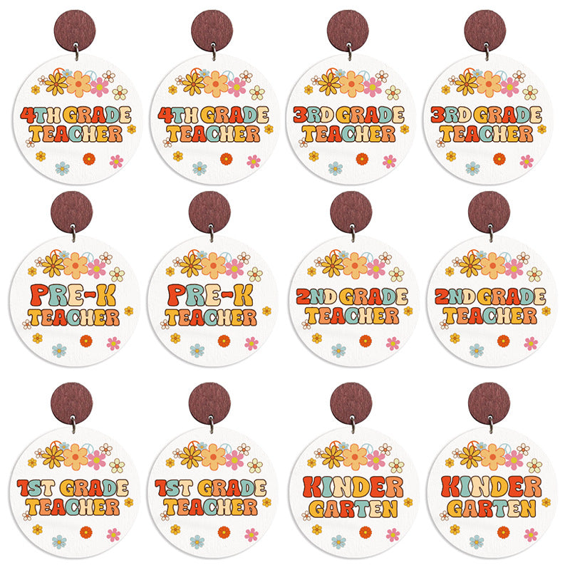 Boho Vintage Cross Wood Earrings - product image 1