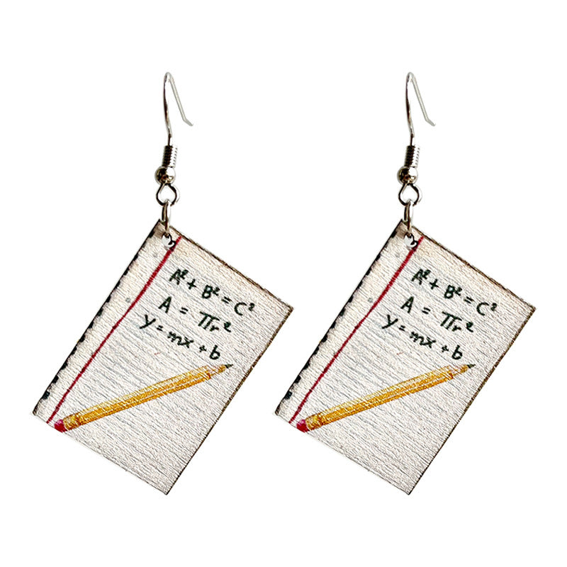 Cross Wood Earrings - product image 5